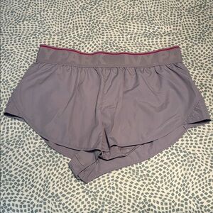 Ivy Park by Beyonce Grey Lined Athletic Workout Running Shorts Size Medium